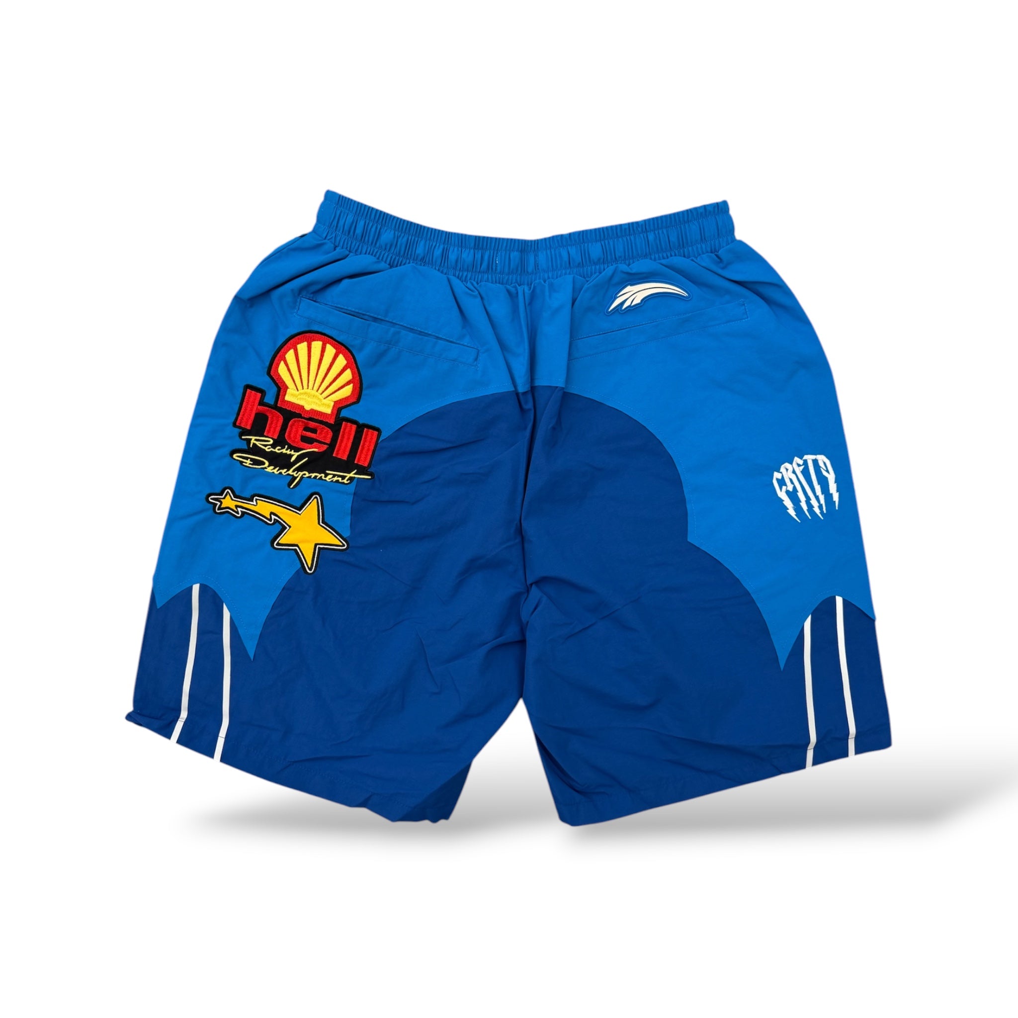 Crafted Fashion Nylon Shorts- Royale Blue