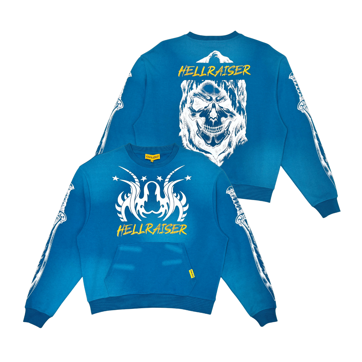 Civilized HellRaiser Crewneck- Blue