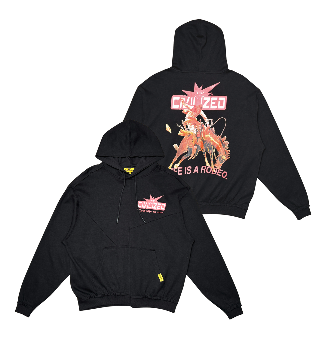Civilized ‘Rodeo’ Hoodie- Black