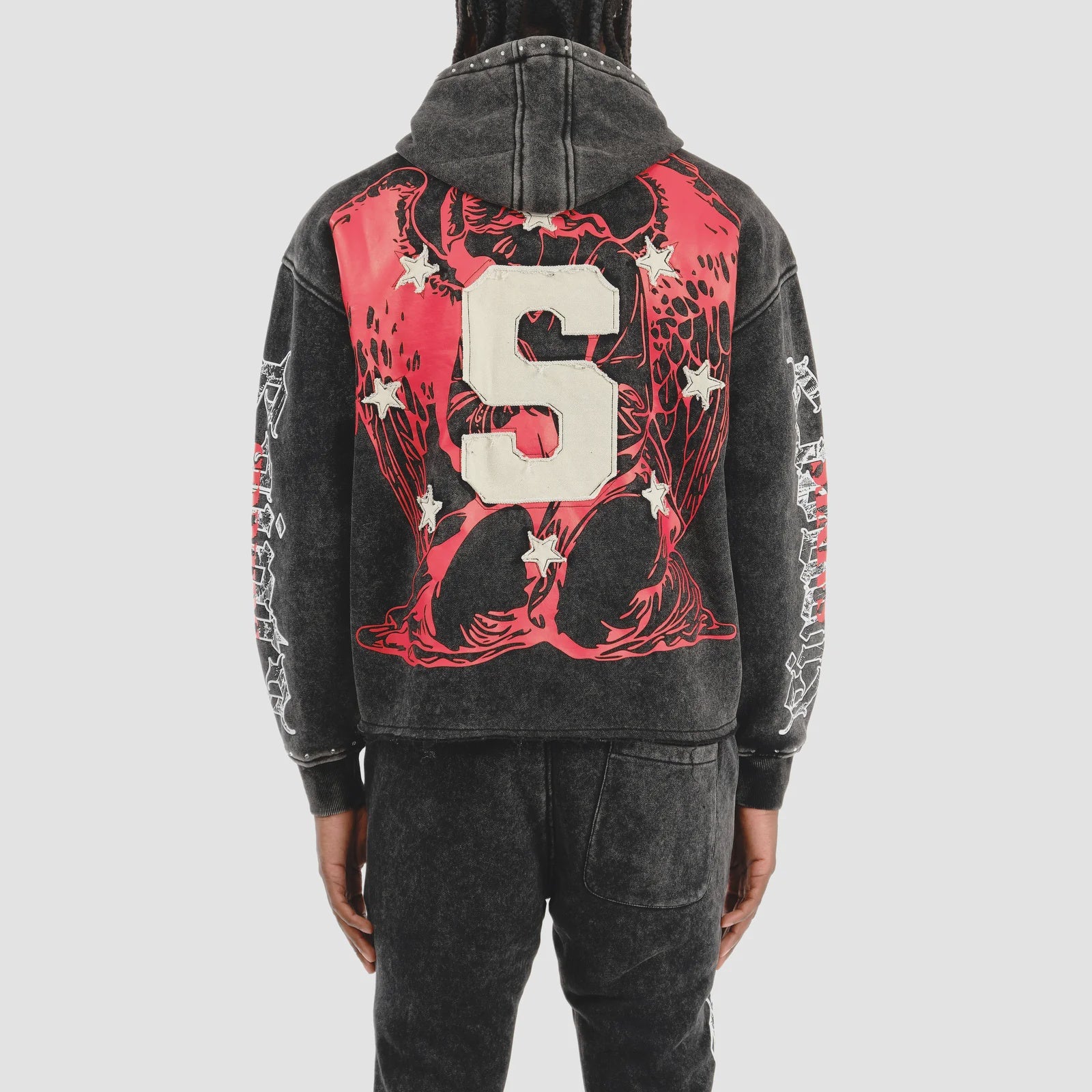 Copper Rivet Saint Hoodie- Blk