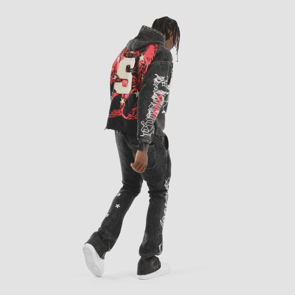 Copper Rivet Saint Hoodie- Blk