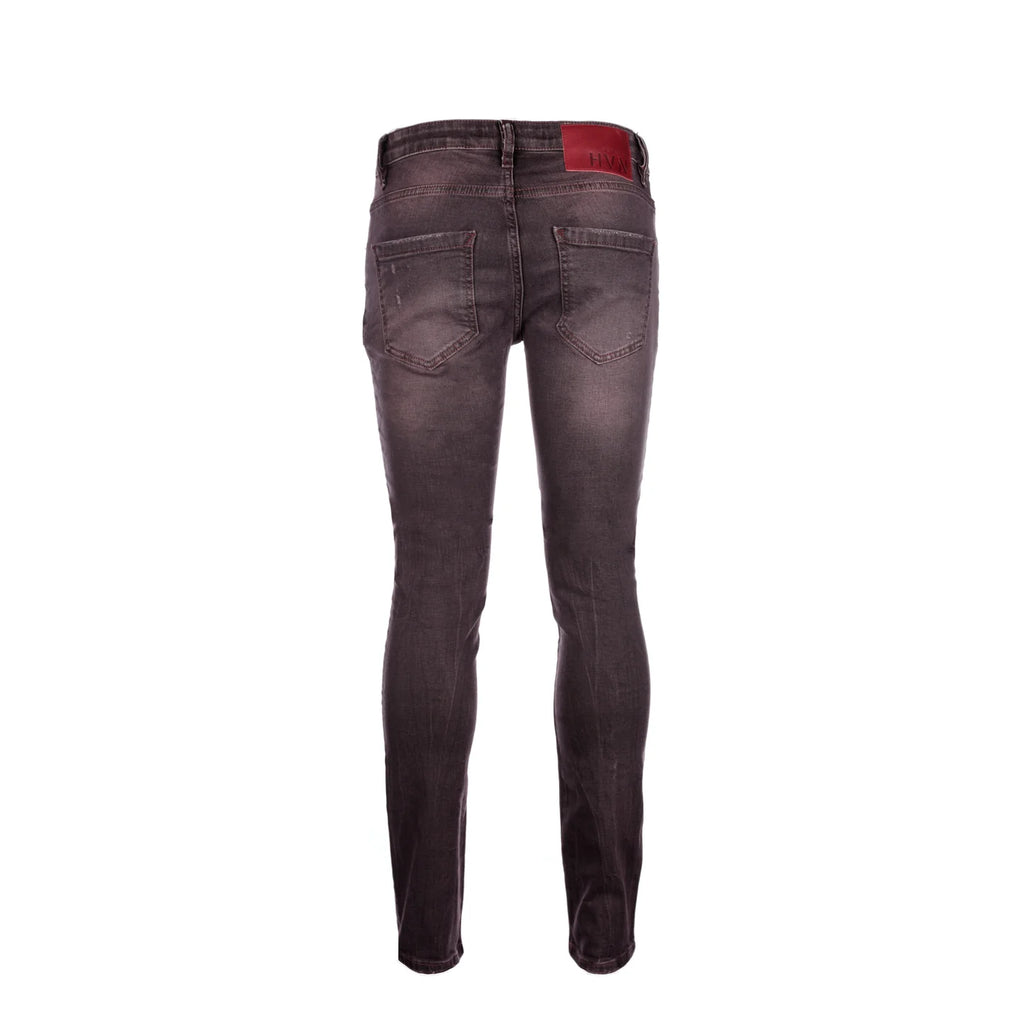 7TH HVN Cortland Cort Skinny Jeans- Burgundy