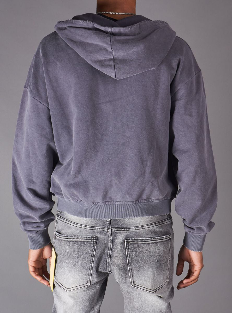 Young Saint- Sixtus Zip hoodie- Grey