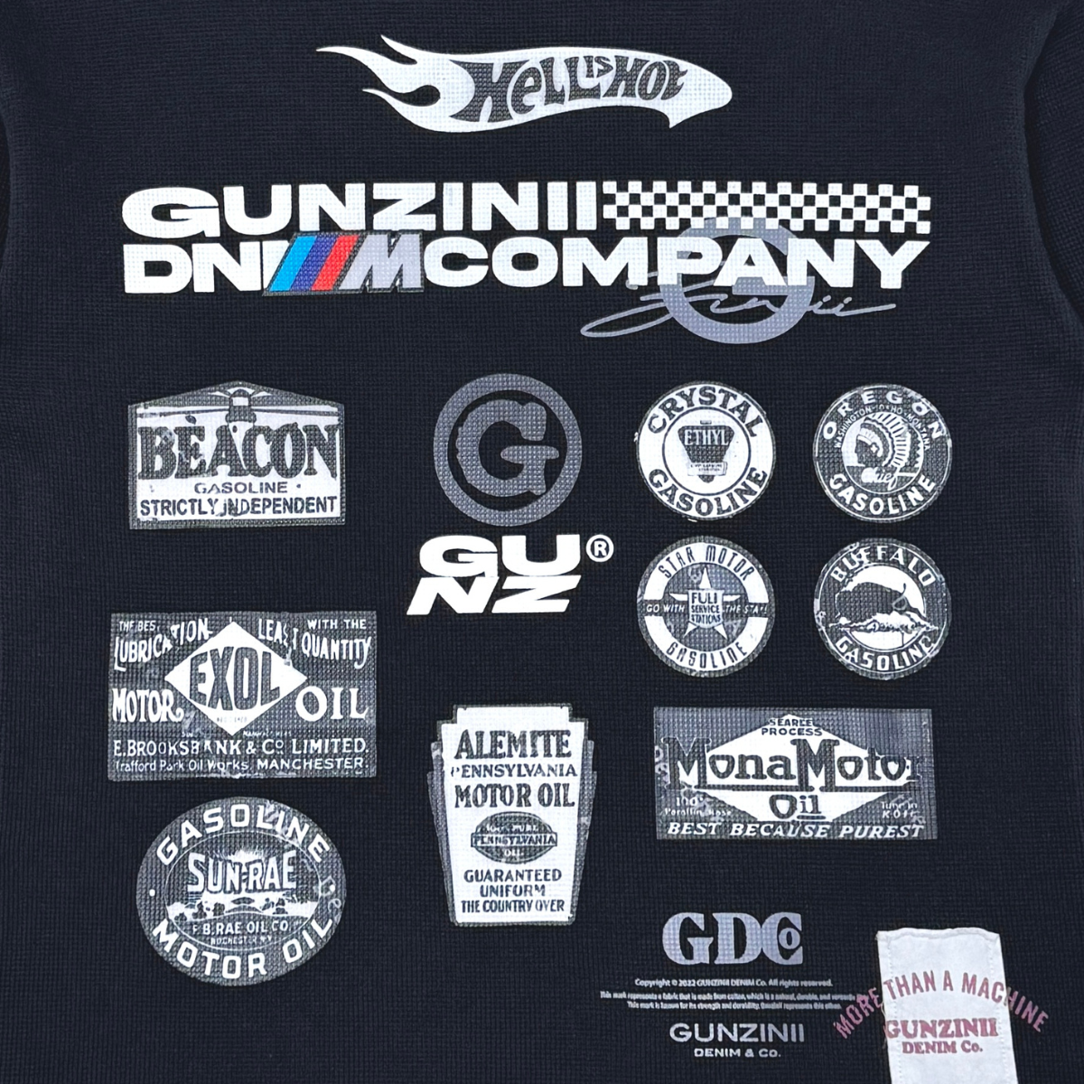 Gunzinii french Terry crewneck BLACK