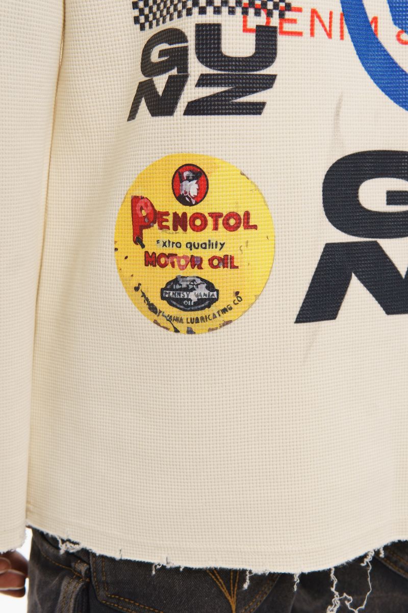 Gunzinii french Terry crewneck OFF WHITE