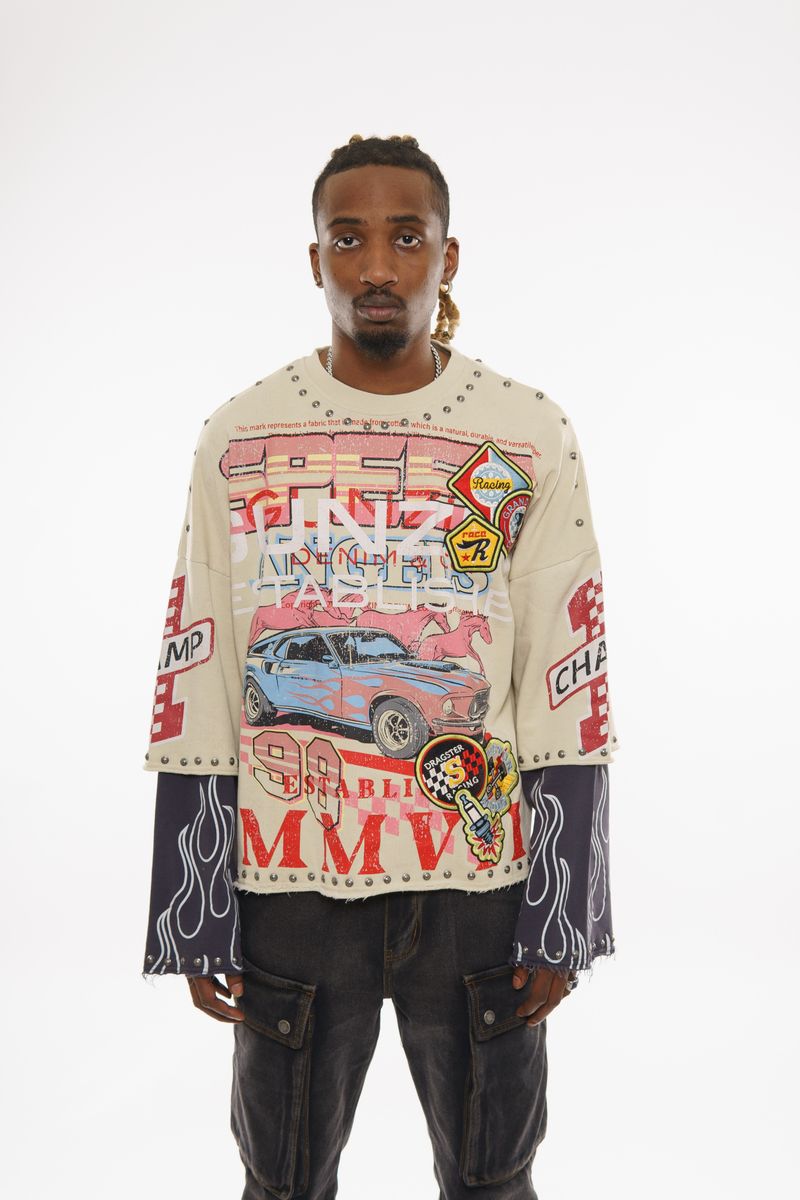 Gunzinii long sleeve top SAND
