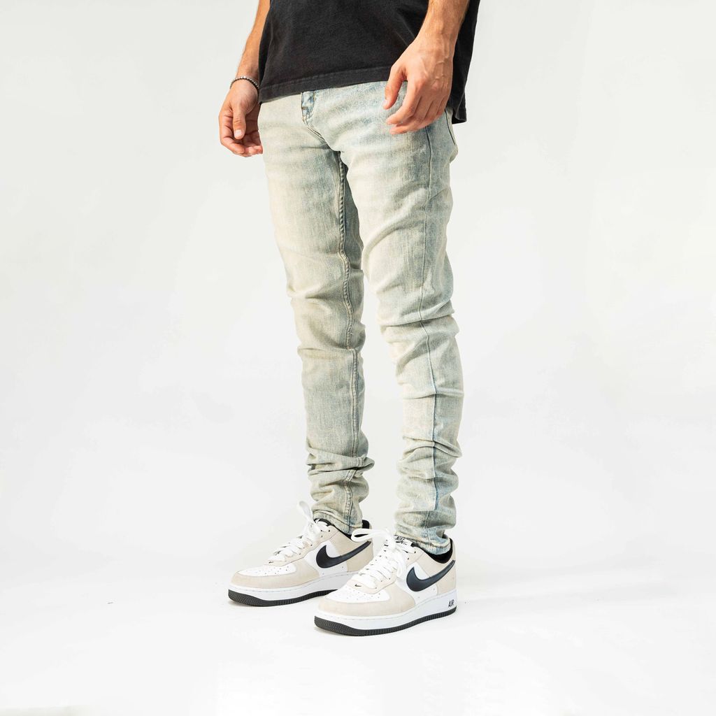 Pali 'Spider Web' Skinny Jeans- Blue Wash