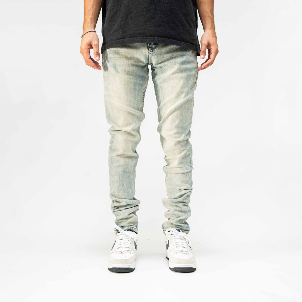 Pali 'Spider Web' Skinny Jeans- Blue Wash