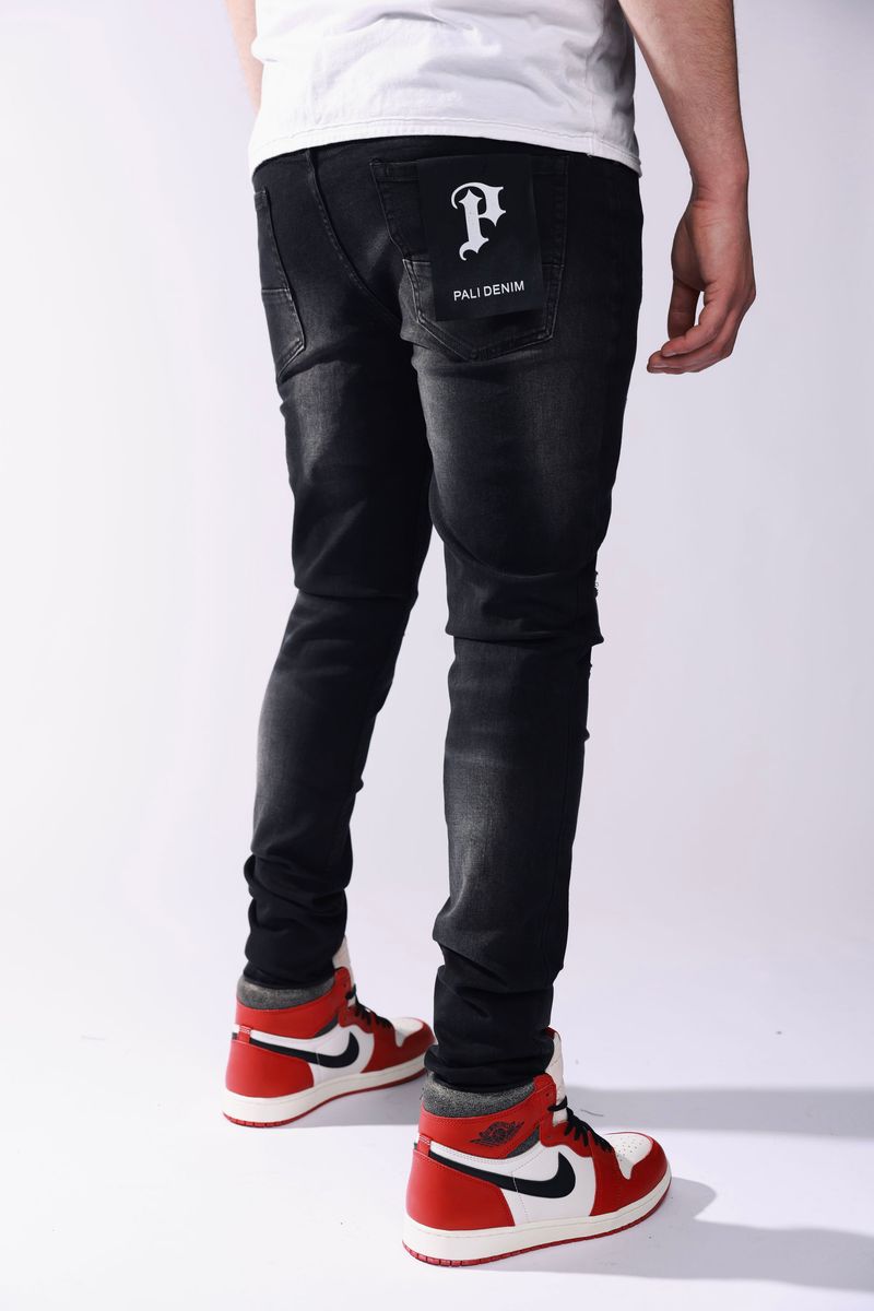 Pali Denim Skinny Jeans 021- Washed Blk