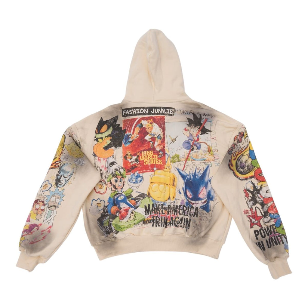 THE SYNDICATE UNITY ZIP UP HOODIE (BONE)