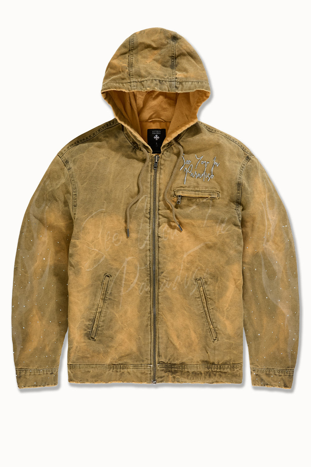 JC ‘Ashes To Ashes’ Hooded Work Jacket- Wheat