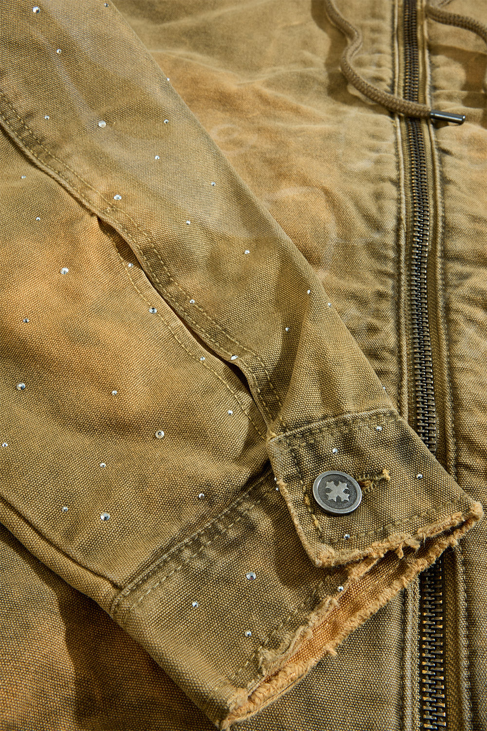 JC ‘Ashes To Ashes’ Hooded Work Jacket- Wheat