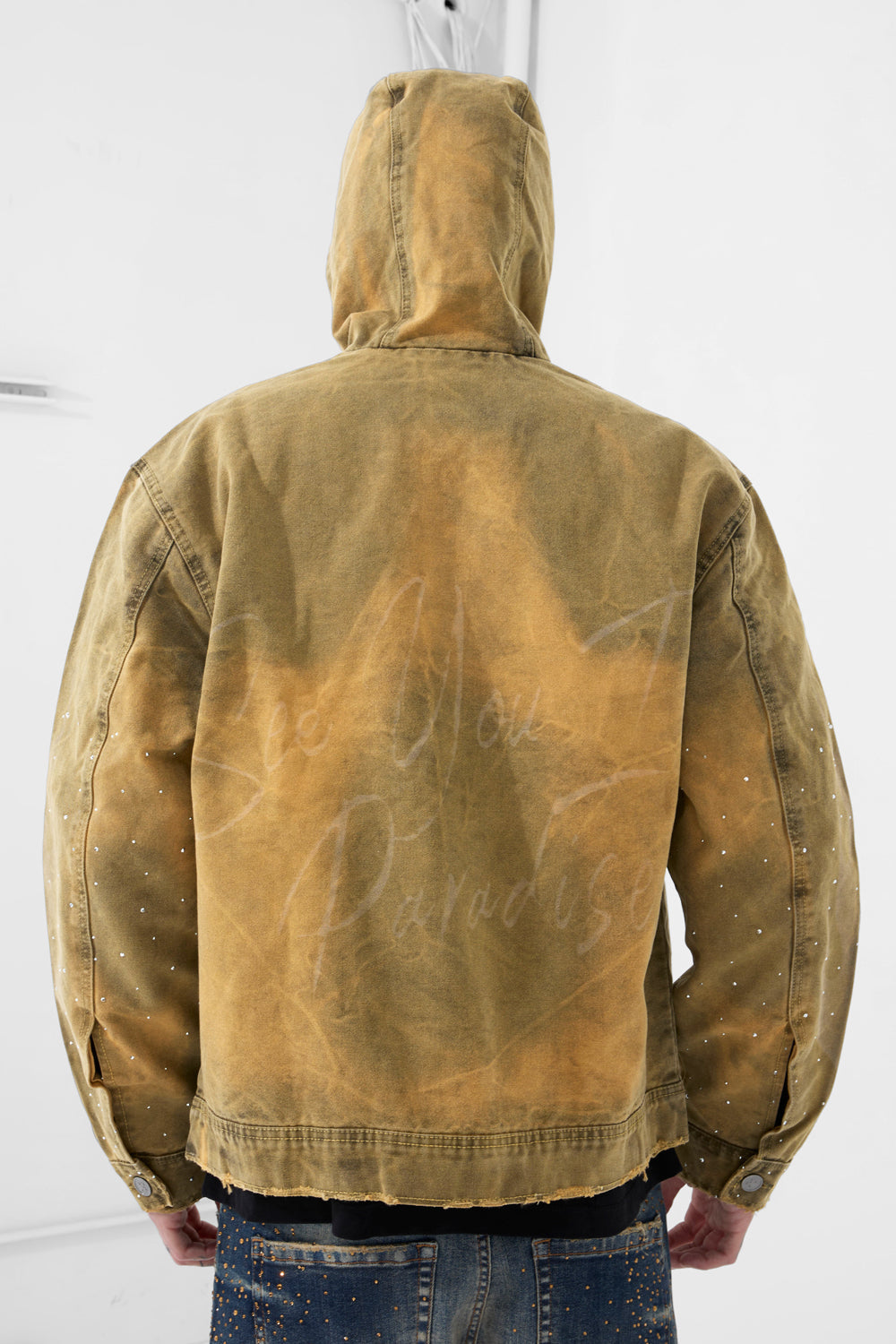 JC ‘Ashes To Ashes’ Hooded Work Jacket- Wheat