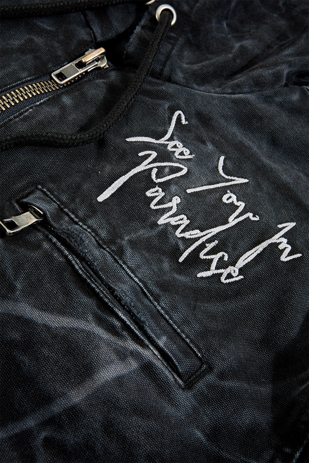 JC ‘Ashes To Ashes’ Hooded Work Jacket- Vintage Black