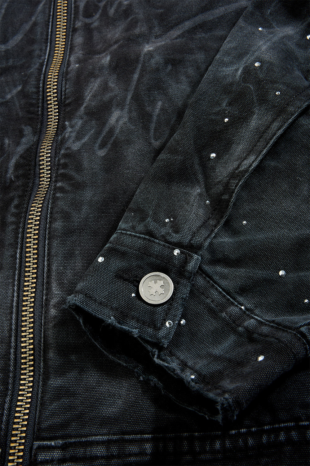 JC ‘Ashes To Ashes’ Hooded Work Jacket- Vintage Black