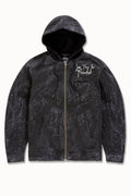 JC ‘Ashes To Ashes’ Hooded Work Jacket- Vintage Black