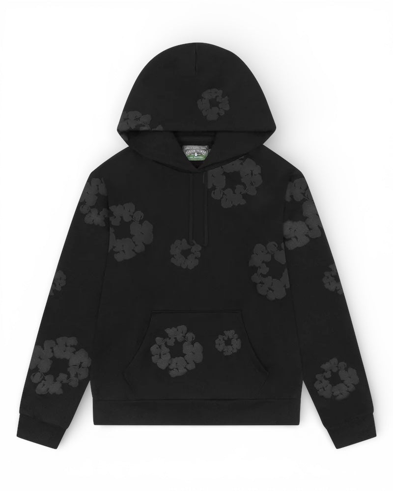 Denim Tears Mono Cotton Wreath Hoodie ‘Black’