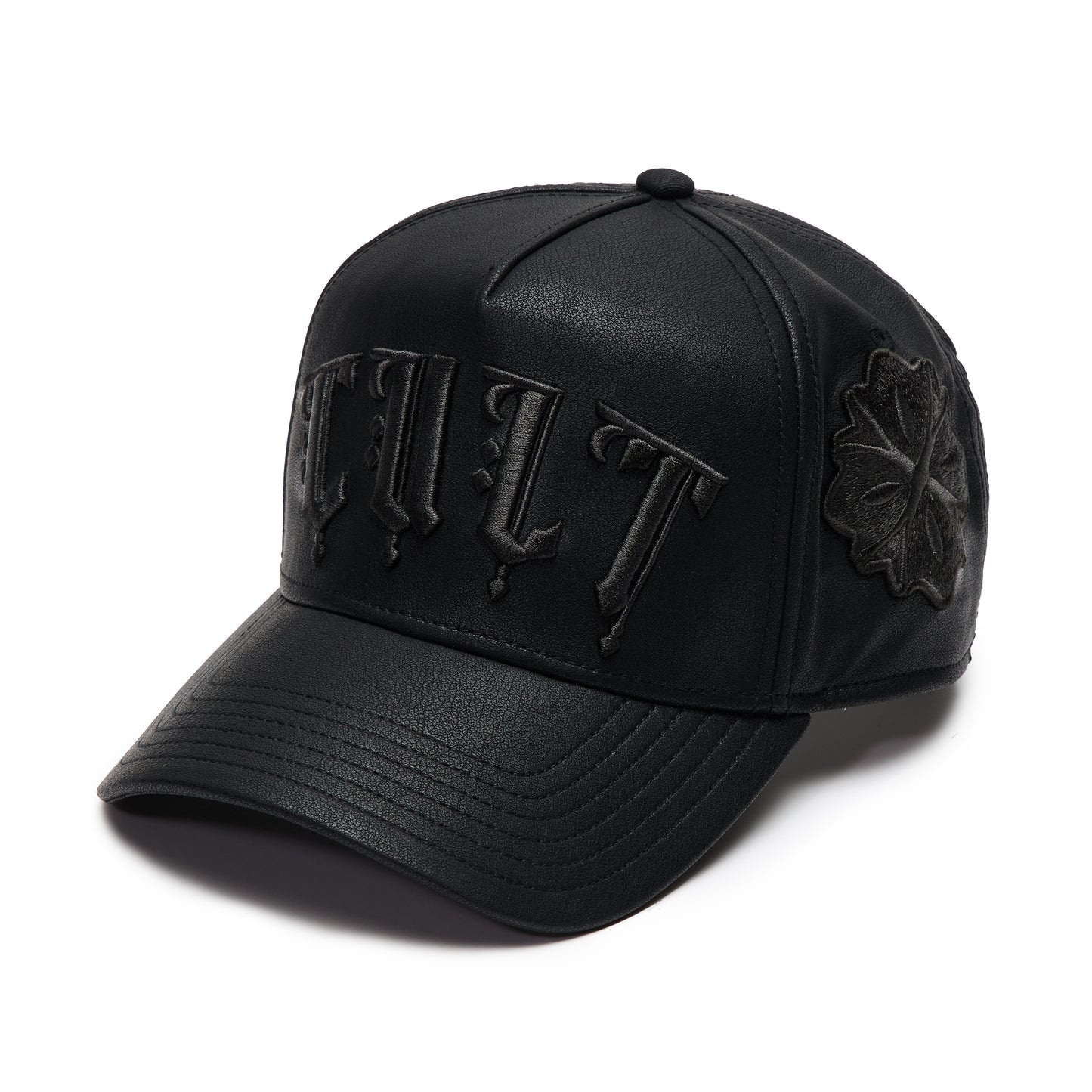 Cult X El Alfa Logo 5 Panel A Frame Trucker Hat 'Flower"- Blk