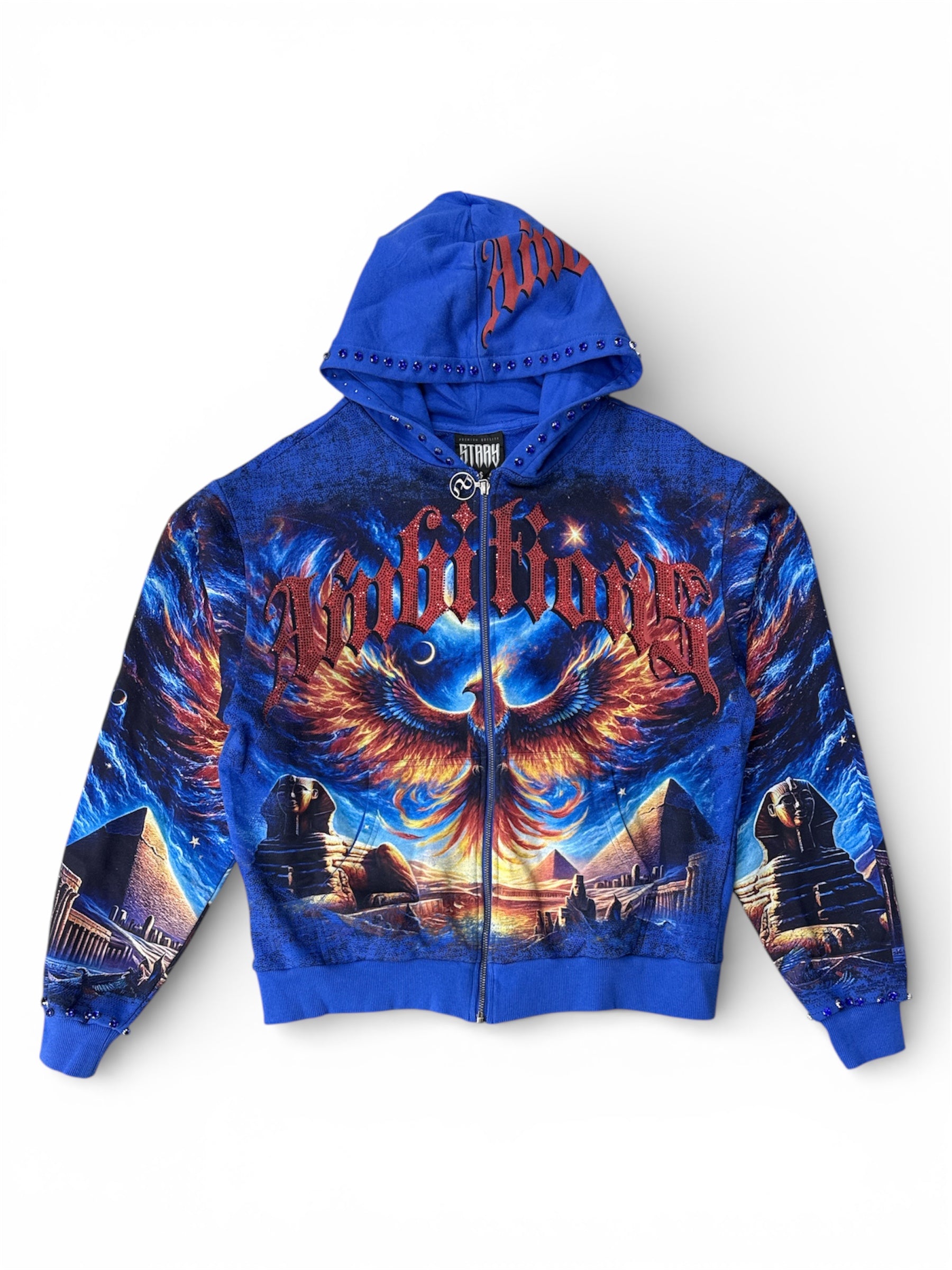 Stray full-zip hoodie ROYAL BLUE