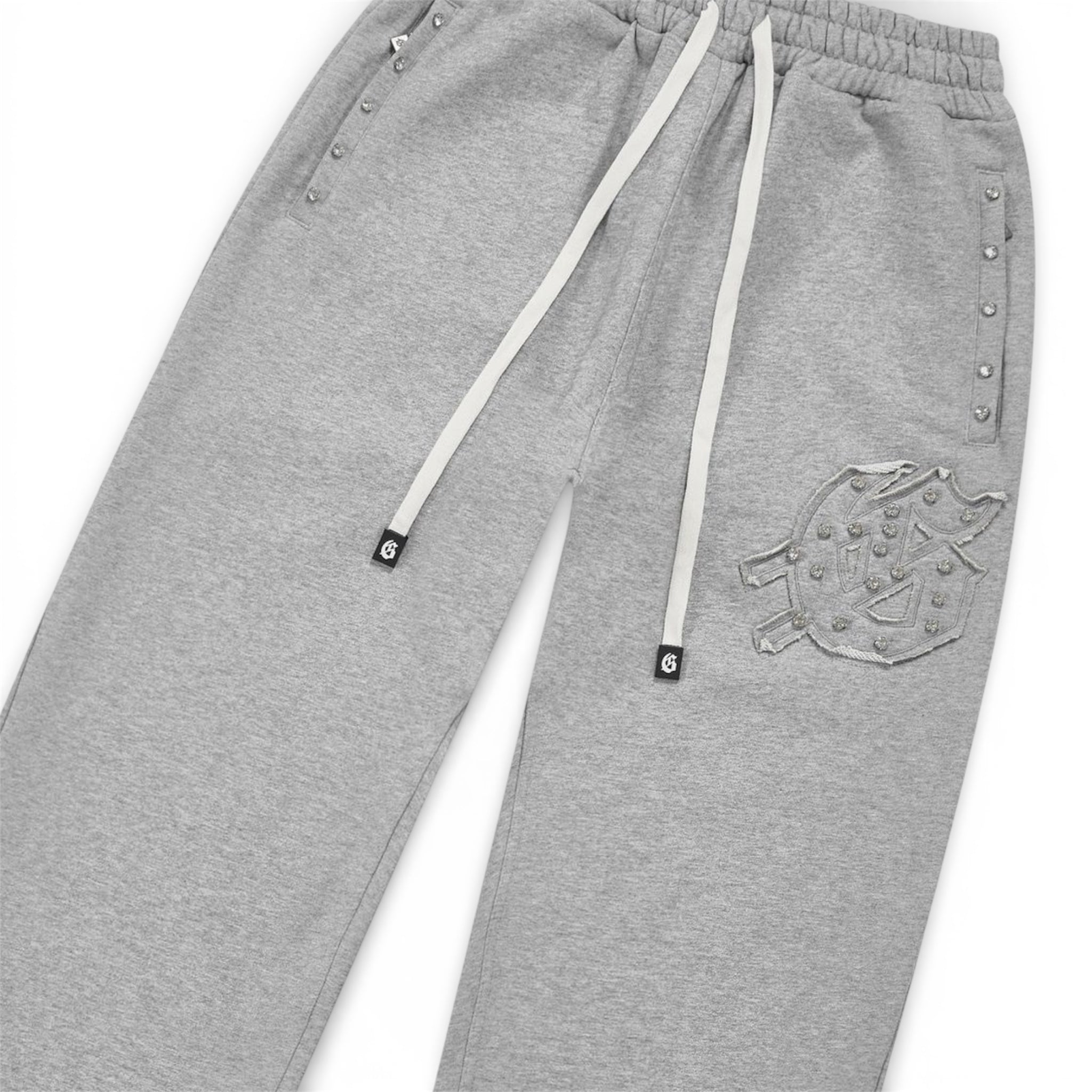 Godspeed Symmetric Studded Sweatpants V2- Heather Grey