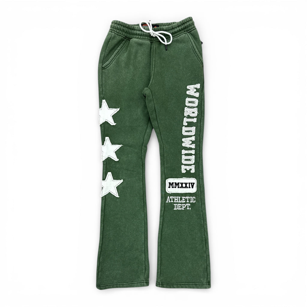 COPPER RIVET 'Worldwide' Sweat Pants- Olive