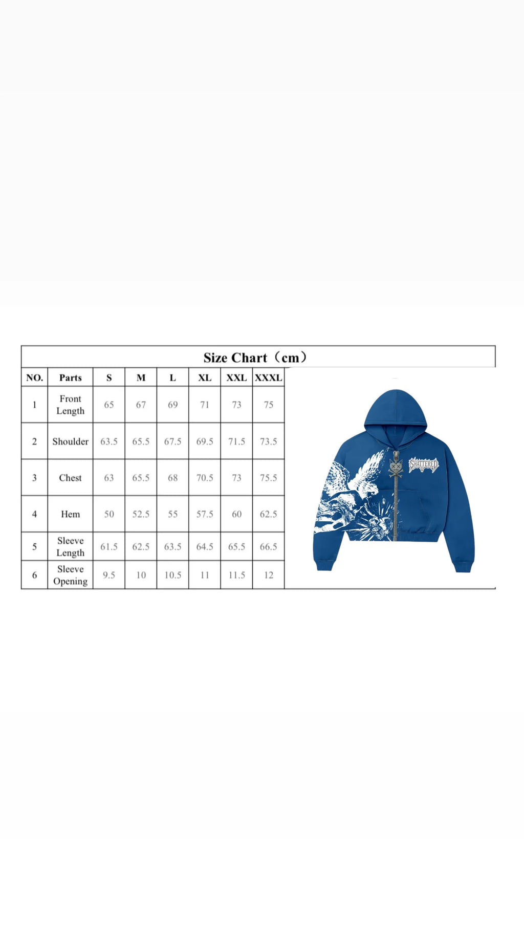 SHATTERED 'Catching Feelings' Zip Up Hoodie- Navy
