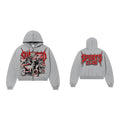 SHATTERED 'Sport Club' Zip Up Hoodie- Gray