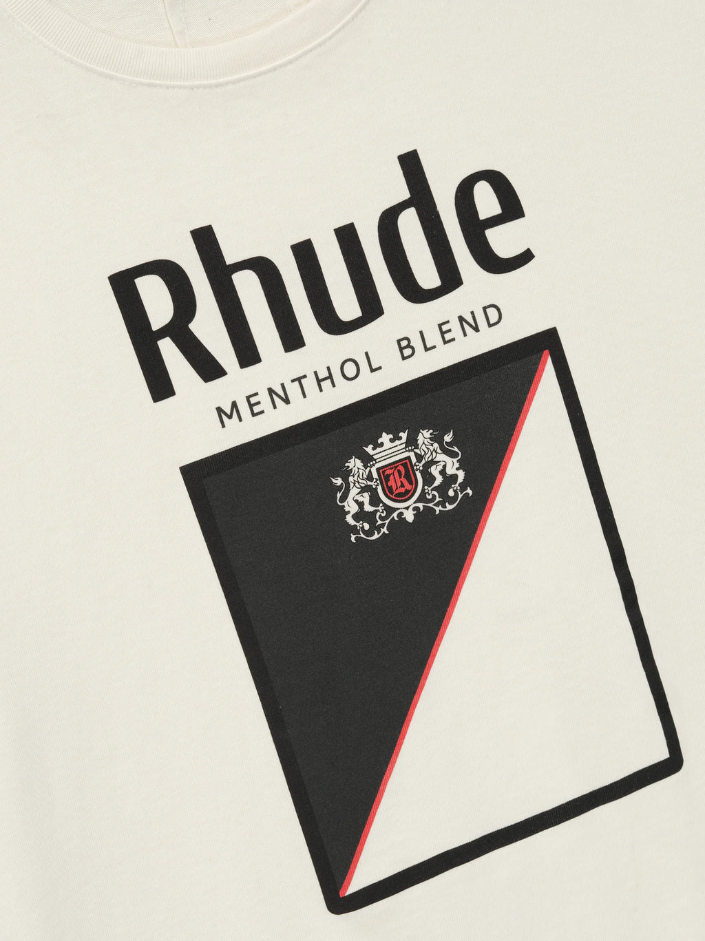 Rhude Logo Menthol T-Shirt- White