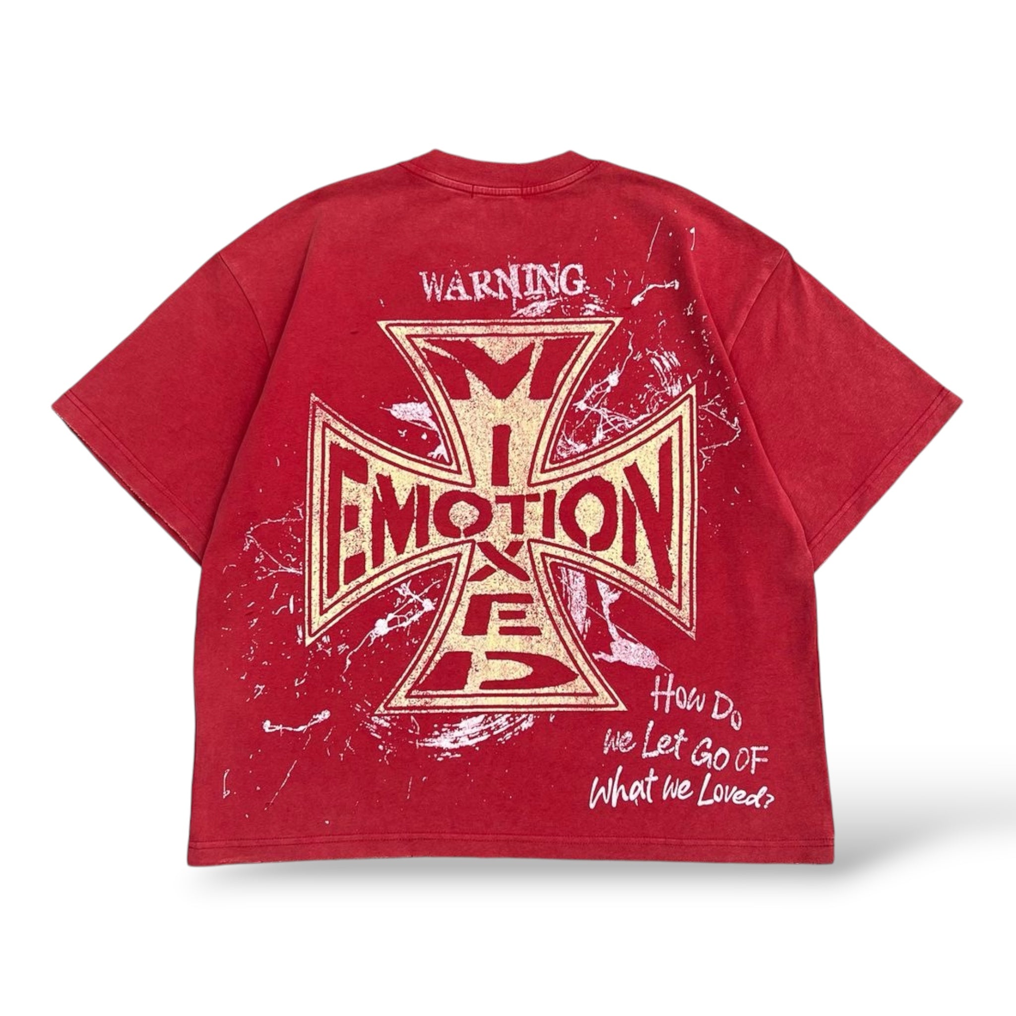 Mixed Emotion Crimson T-Shirt-Red