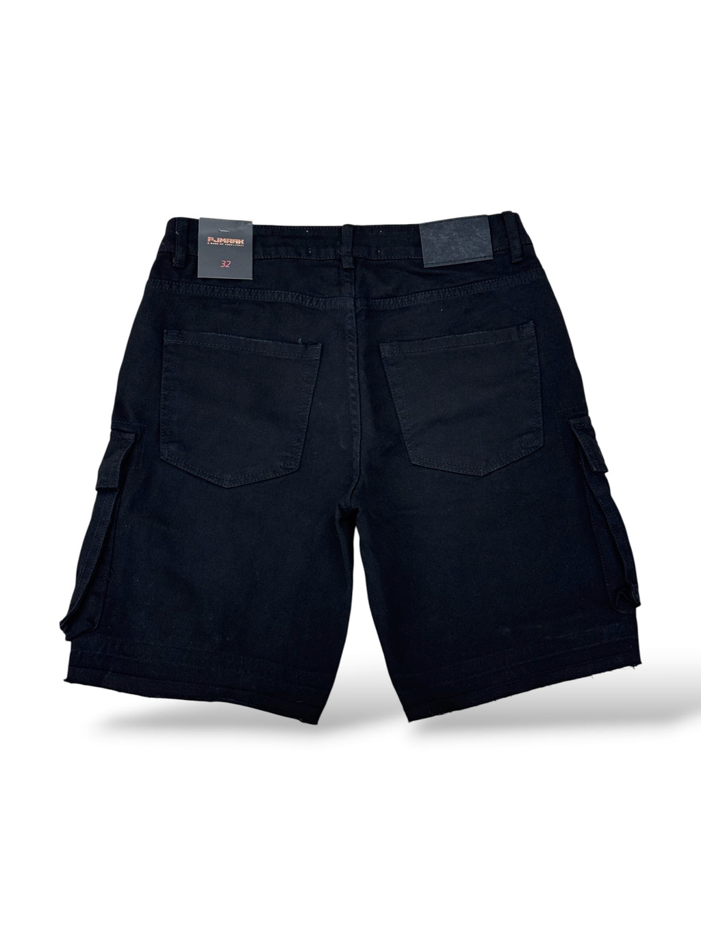 PJ MARK Cargo Jean Shorts- Jet Black