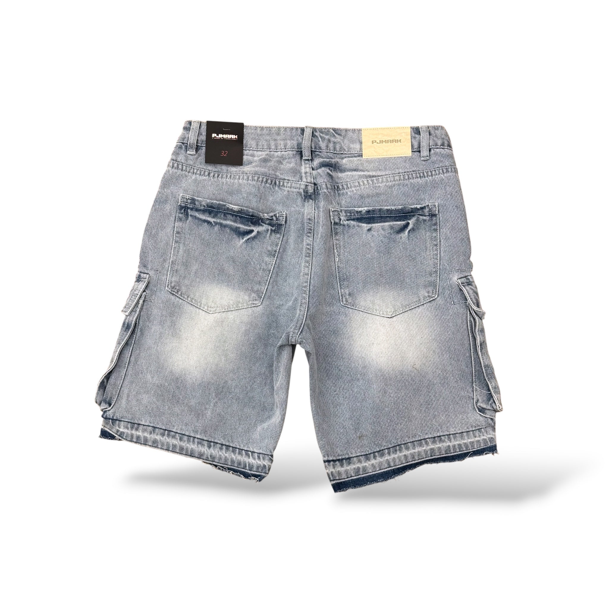 PJ MARK Cargo Jean Shorts- Ice