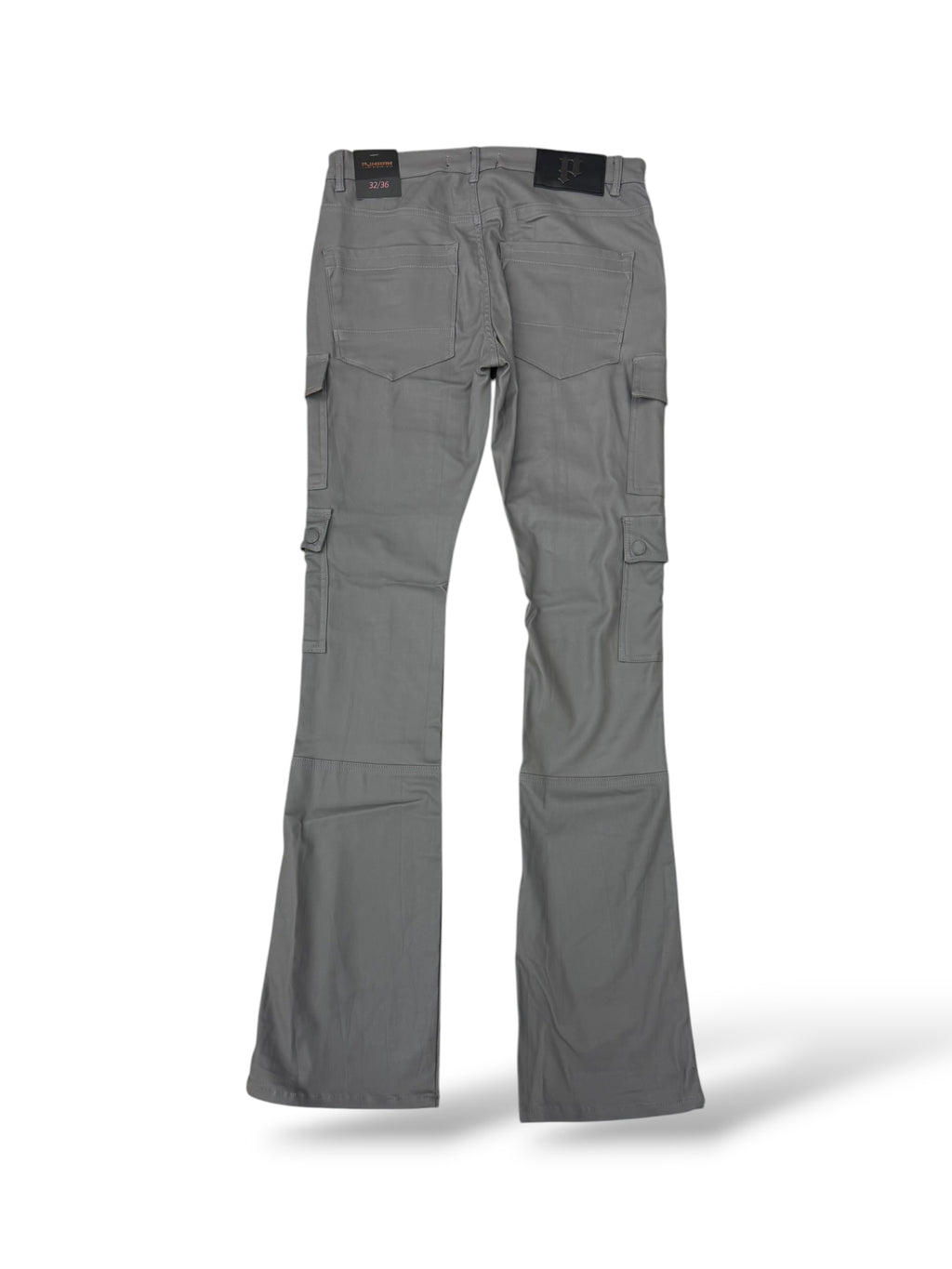 PJ Mark Leather Stacks- Lt Grey
