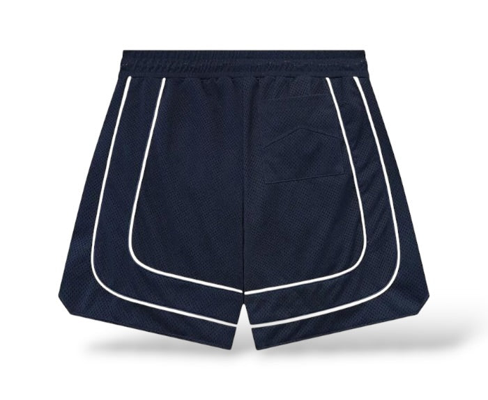 Rhude ‘Baggy Collegiate’ Logo Shorts- Navy