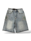Prestige 'Emerald' Jean Shorts- Blue
