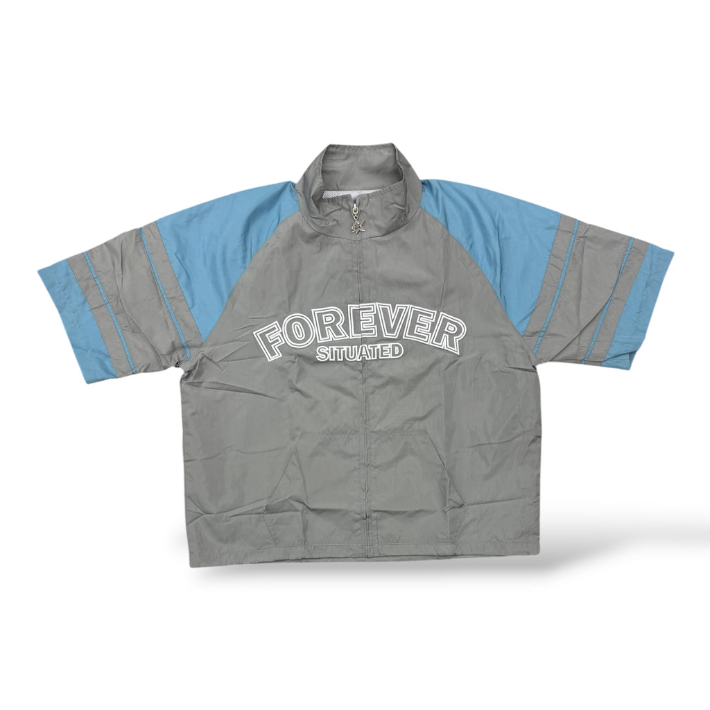 FS Track Shirt- Baby Blue/Grey