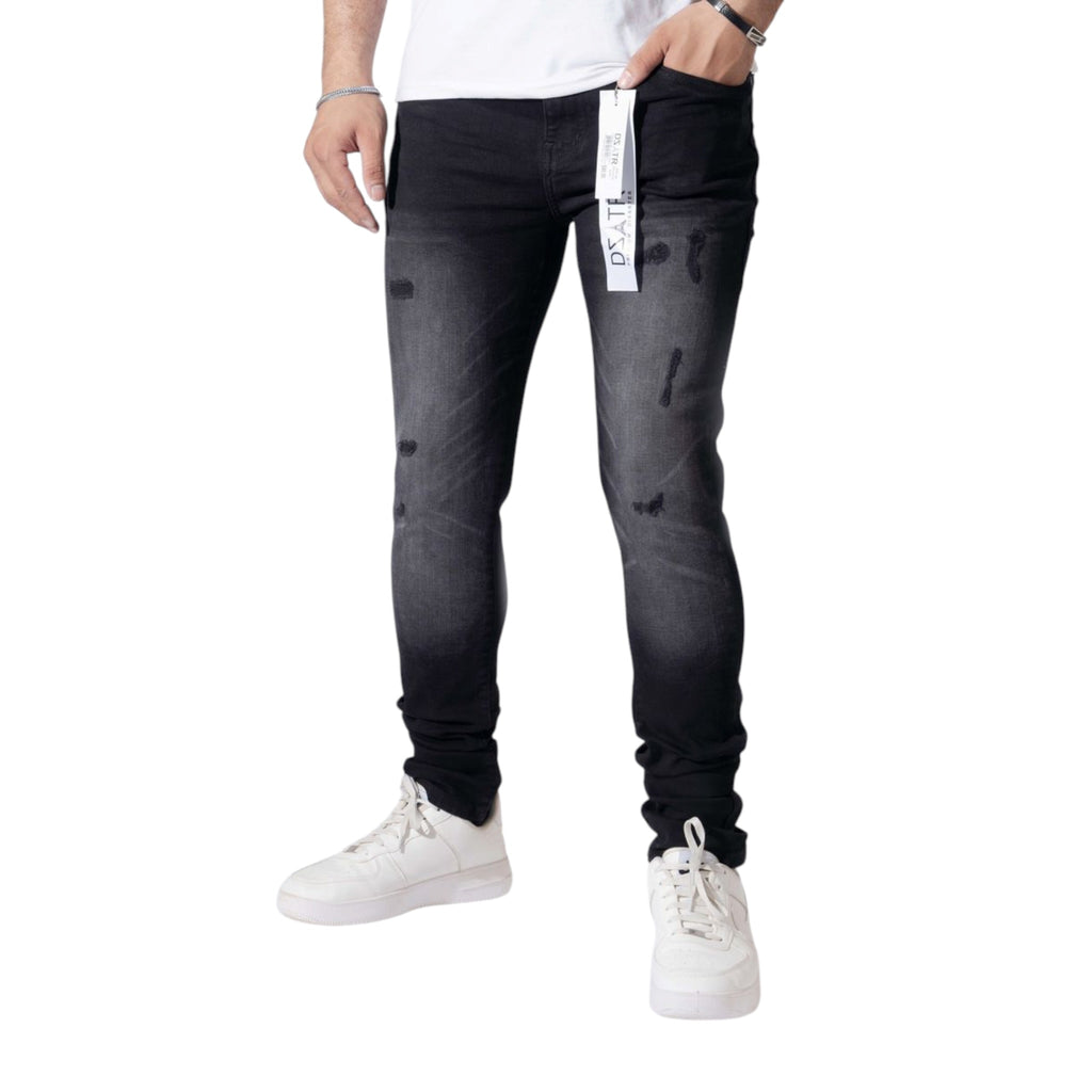 Dzatr '414' Skinny Jeans- Black