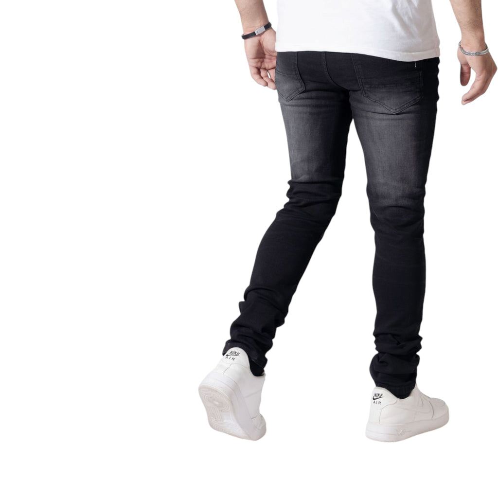 Dzatr '414' Skinny Jeans- Black