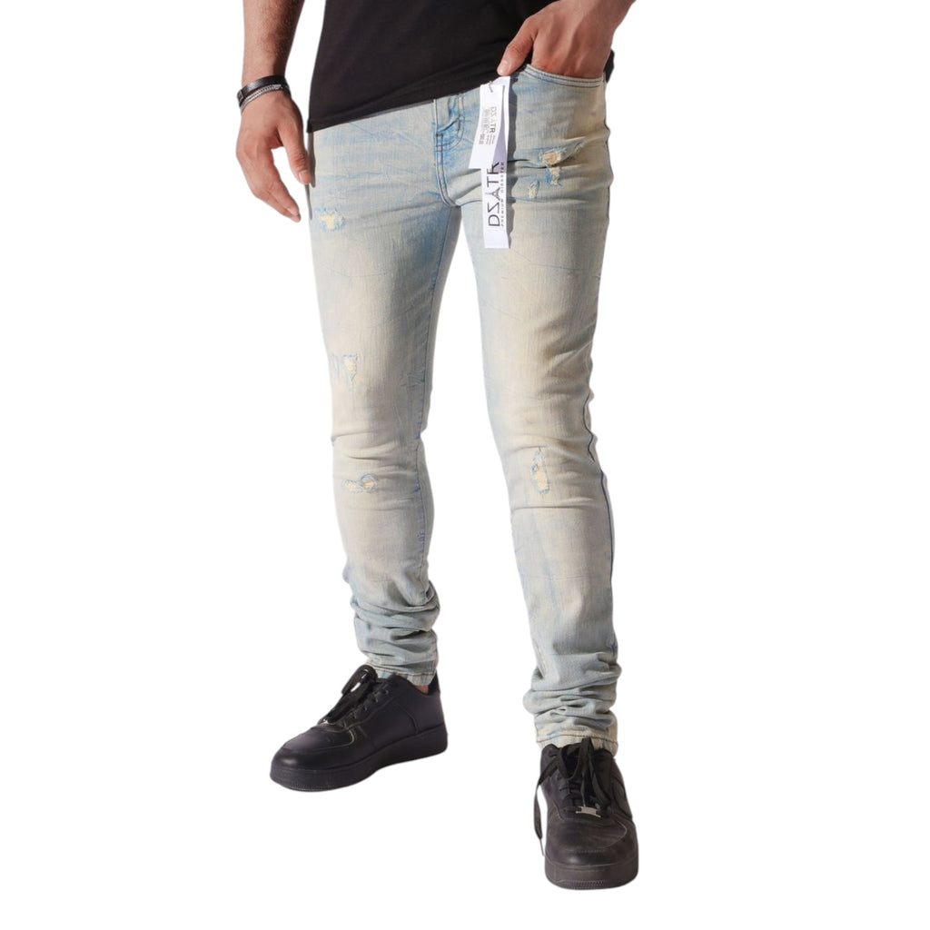 Dzatr '641' Skinny Jeans- Ice Vintage