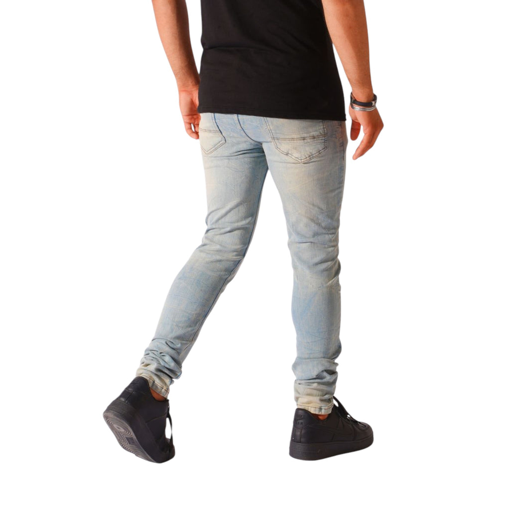 Dzatr '641' Skinny Jeans- Ice Vintage
