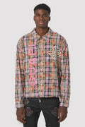 Guapi BLUSH PINK RHINESTONE FLANNEL