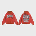 Shattered hearts red hoodie