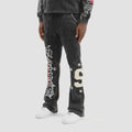 Copper Rivet Saint Stacked Sweatpants- Blk