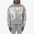 Copper Rivet Saint Hoodie-Grey