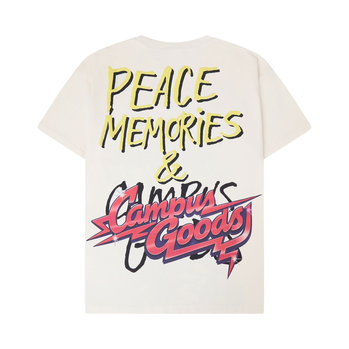 Campus 'Harlem' T-Shirt- Cream