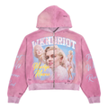 WKND 'Monroe' Zip Up Hoodie- Pink