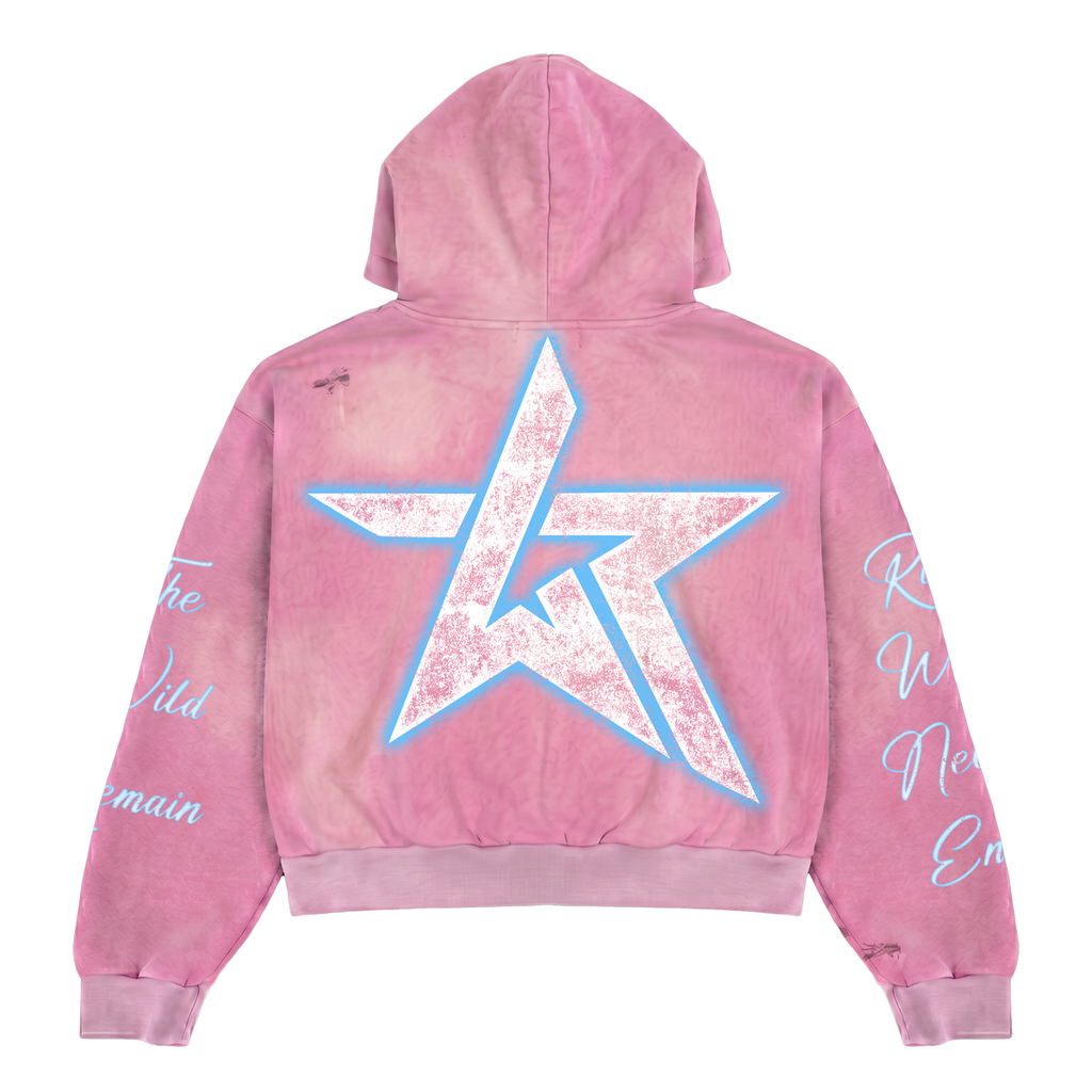 WKND 'Monroe' Zip Up Hoodie- Pink
