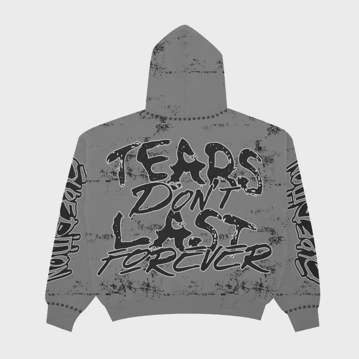 Expedition Fear Don't Last Forever Hoodie- Grey Washed
