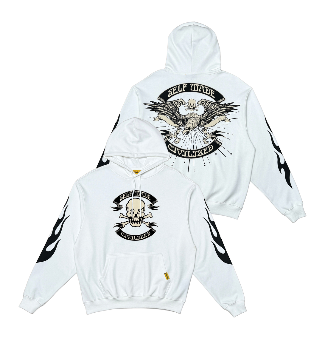 Civilized ‘Self Made’ Hoodie- Off White