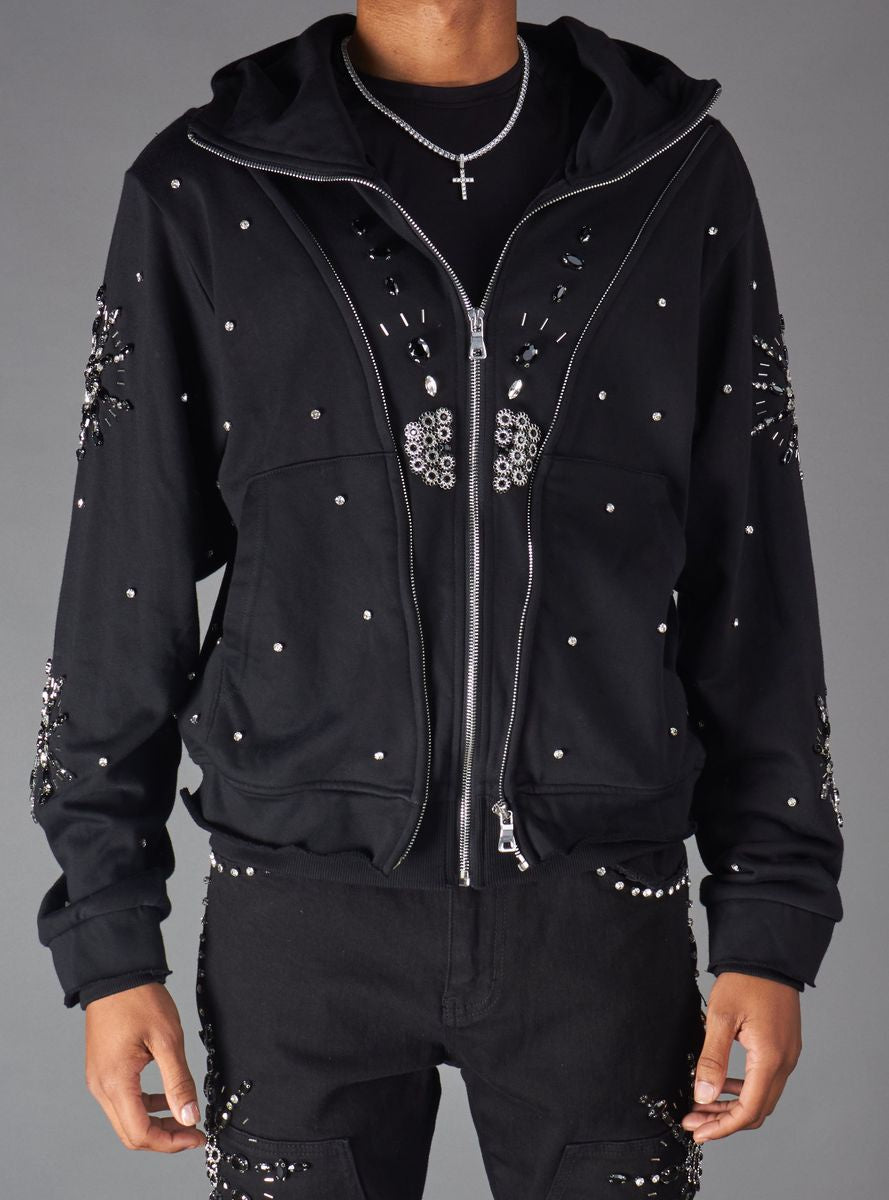 Politics Brae Hoodie- Black