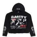 SY-001- Acid wash Freedom fighter crop hoodie